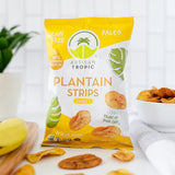 ARTISAN TROPIC Plantain Strips Naturally Sweet - 8 Pack, 2oz - Vegan, Paleo, Gluten Free Chips - Individual Bags Healthy Snacks for School, Gym, Kids
