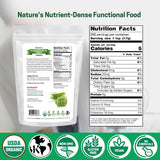 Z Natural Foods Organic Barley Grass Juice Powder - Made in USA, USDA Organic Nutrient-Dense Green Drink Mix for Energy, Detox with Amino Acids