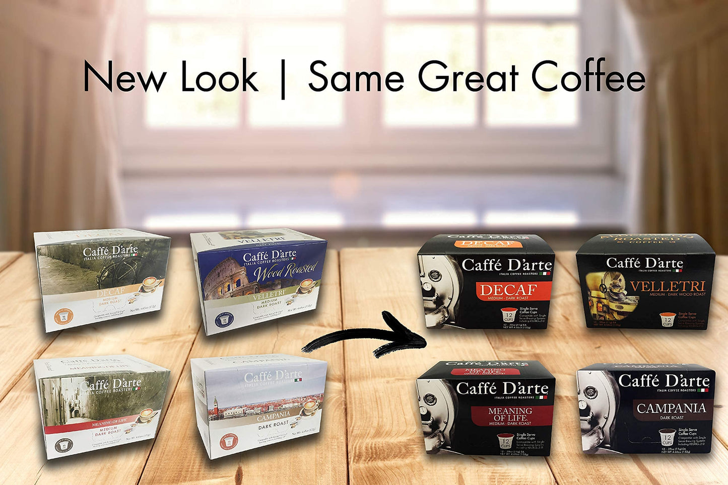 Caffe D’arte Single Serve Coffee - Meaning of Life Medium Roast - Roasted in Seattle, Perfect for Single-Serve Brewing - 12 Count