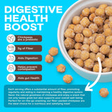 BIENA Chickpea Snacks - Crunchy Roasted Chickpeas - High Fiber Protein Snacks for Adults and Kids - 8-Pack, 5 Ounce Bags - Honey Roasted