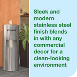 Everwipe by Tork Stainless Steel Wet Wipe Stand, with Built-In Trash Bin, 192853 (SSWIPE-DISP)