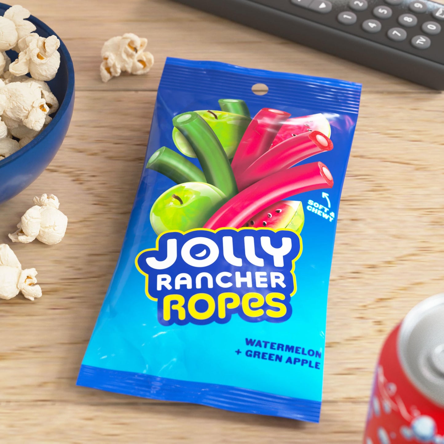 Jolly Rancher, Ropes Watermelon and Green Apple Flavored Candy Bag, 6 Ounce