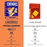 Cheddies Crackers Double Cheddar | Healthy Snacks Made with Real Cheddar Cheese and Simple Ingredients | Non-GMO | Cheesy Crackers | 4.2 Ounce (Pack