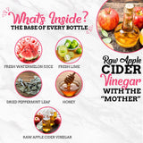 Fire Brew Premium Shrub - Watermelon Lime Shrub | 16 Concentrated Servings of Organic Ingredients for Bright Sweet Tart Flavor with Watermelon Lime