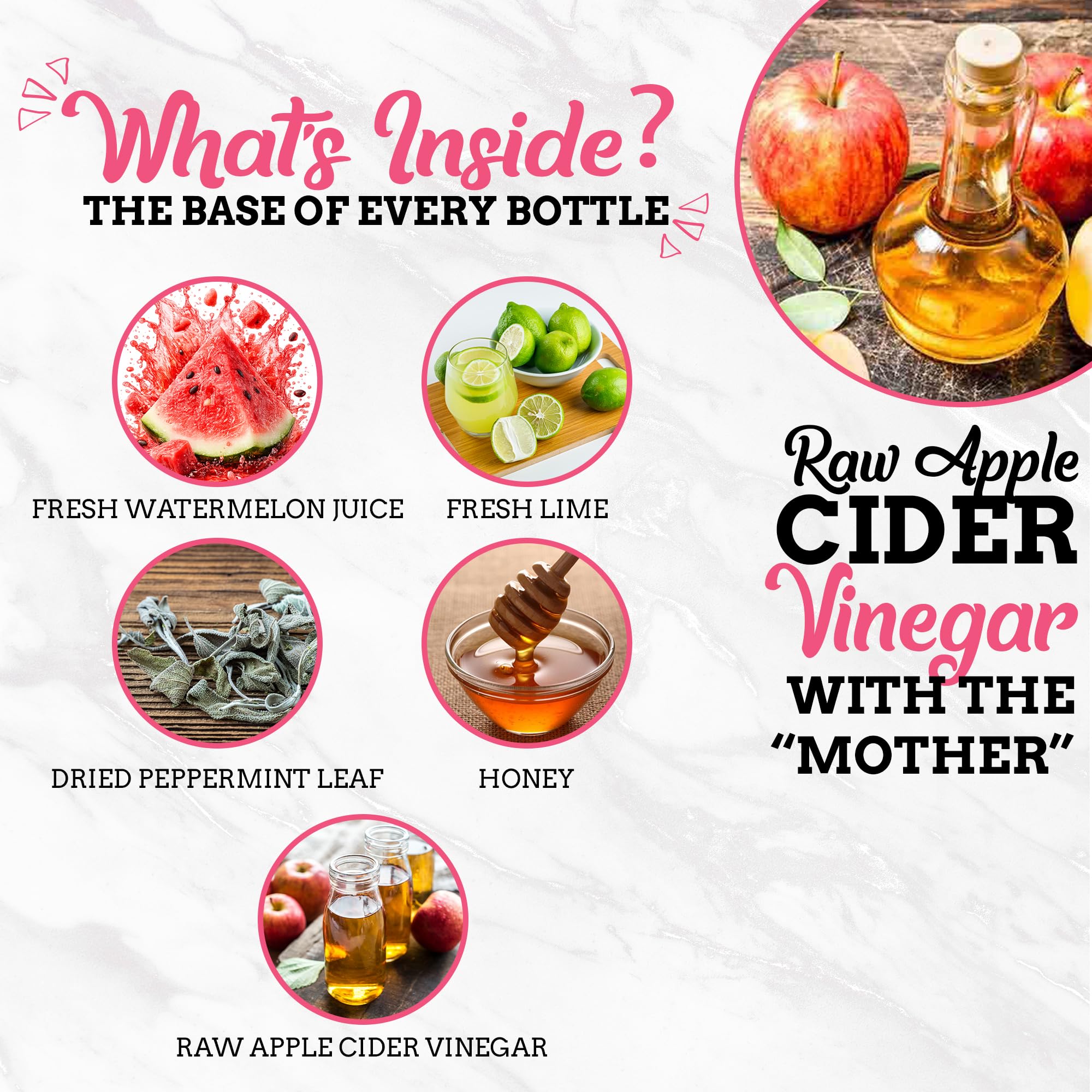 Fire Brew Premium Shrub - Watermelon Lime Shrub | 16 Concentrated Servings of Organic Ingredients for Bright Sweet Tart Flavor with Watermelon Lime