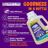 Originally Yellow Plant Based Laundry Detergent | Ultra-Concentrated Natural Laundry Detergent with Organic Lavender | High-Efficiency Clean, Tough on