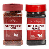 Eastanbul Aleppo Pepper & Urfa Pepper, Aleppo Flakes 5.3oz & Urfa Biber 5.6oz, Pul Biber and Isot for Mediterranean & Middle Eastern Dishes, Chili
