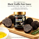QIXINLIZYY Black Truffle Patè Sauce 7.05 oz (200g), Vegan Gluten-Free Cholesterol-Free Truffle Paste, Gourmet Seasoning for Pasta, Pizza, Bread