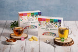 Ahmad Tea Natural Benefit Functional Tea Selection Pack | Green teas, Fruit & Herbal Infusions | Perfect herbal tea gift - 60 Teabag Sachets | 6