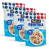 That’s it. Fruitola Fruit Granola - Blueberry, 16g Plant-Based Protein + 7g Fiber from Fruit Per Bowl, 100% Real Fruits, Only 4 Ingredients, Zero
