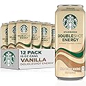Starbucks Doubleshot Energy Drink Coffee Beverage, Vanilla, Iced Coffee, 15 fl oz Cans (12 Pack)