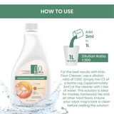 KIDU 2-Pack Multi-Surface Floor Cleaner - Compact by Design, Robot Mop Compatible, 1:300 Concentrate for Hardwood, Tile, Marble - Eco-Friendly