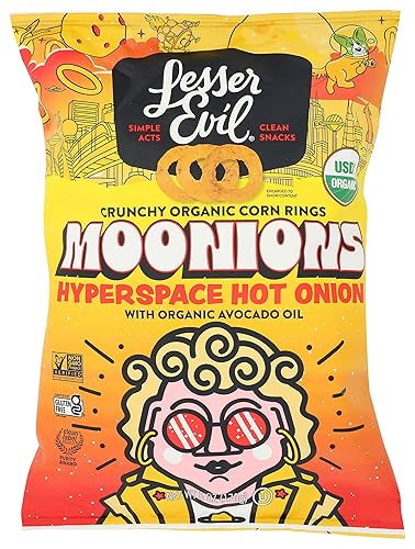 LESSEREVIL Organic Hyperspace Hot Onion Moonions, 6 OZ