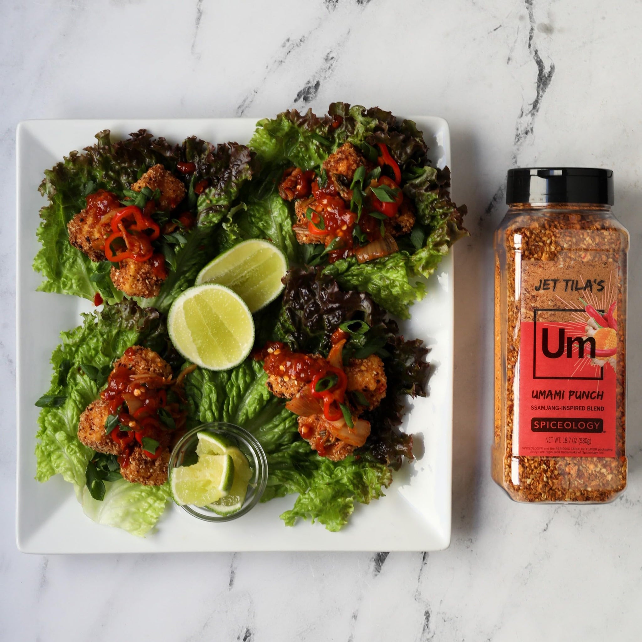Spiceology - Jet Tila Umami Punch Ssamjang Seasoning - Korean-Inspired Spice Blend with Gochugaru, Sesame Seeds, Honey Granules & Ginger Root Powder