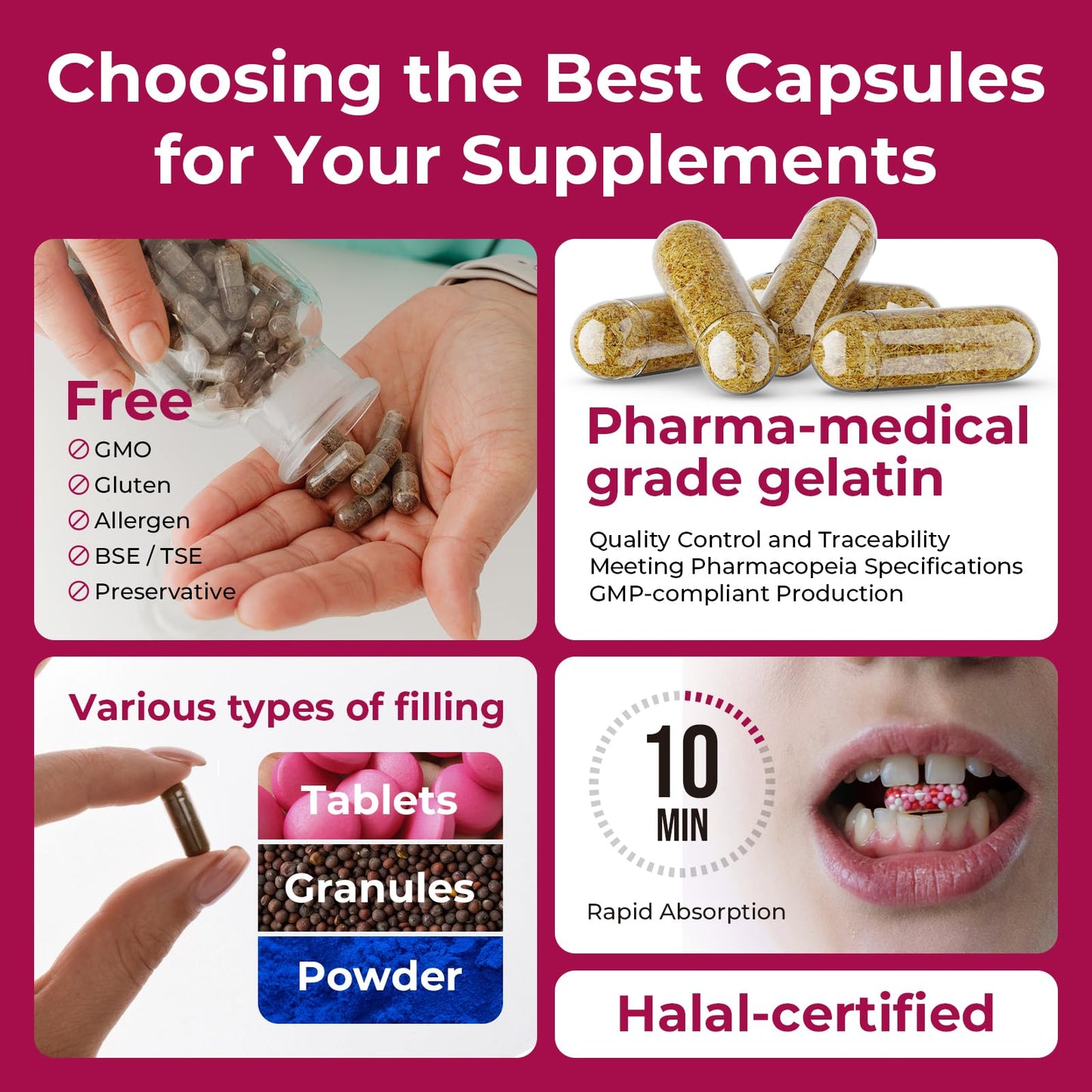 ATLEMISME Empty Gelatin Capsules Size 00 - (1000 Count) DIY Gelatin Filling - Gel Capsules Empty Caps with 2 Micro Lab Spoons for Capsule Filling