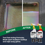 RMR Grime To Shine System - Tub & Tile Stain Remover + Ready to Use Degreaser, 2-Step Bathroom and Surface Cleaning Bundle for Tile, Grout, Shower