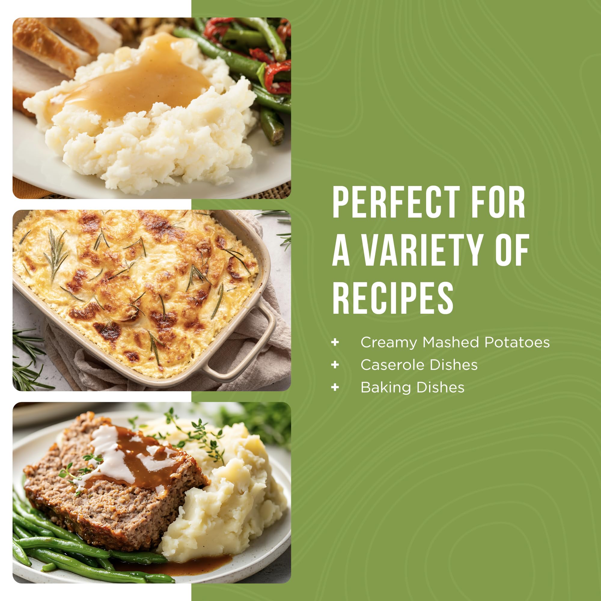 Instant Mashed Potatoes Emergency Food Supply, 30 Servings, 10 Year Shelf Life, Certified Gluten Free Mashed Potatoes, Flavored with Butter and Salt