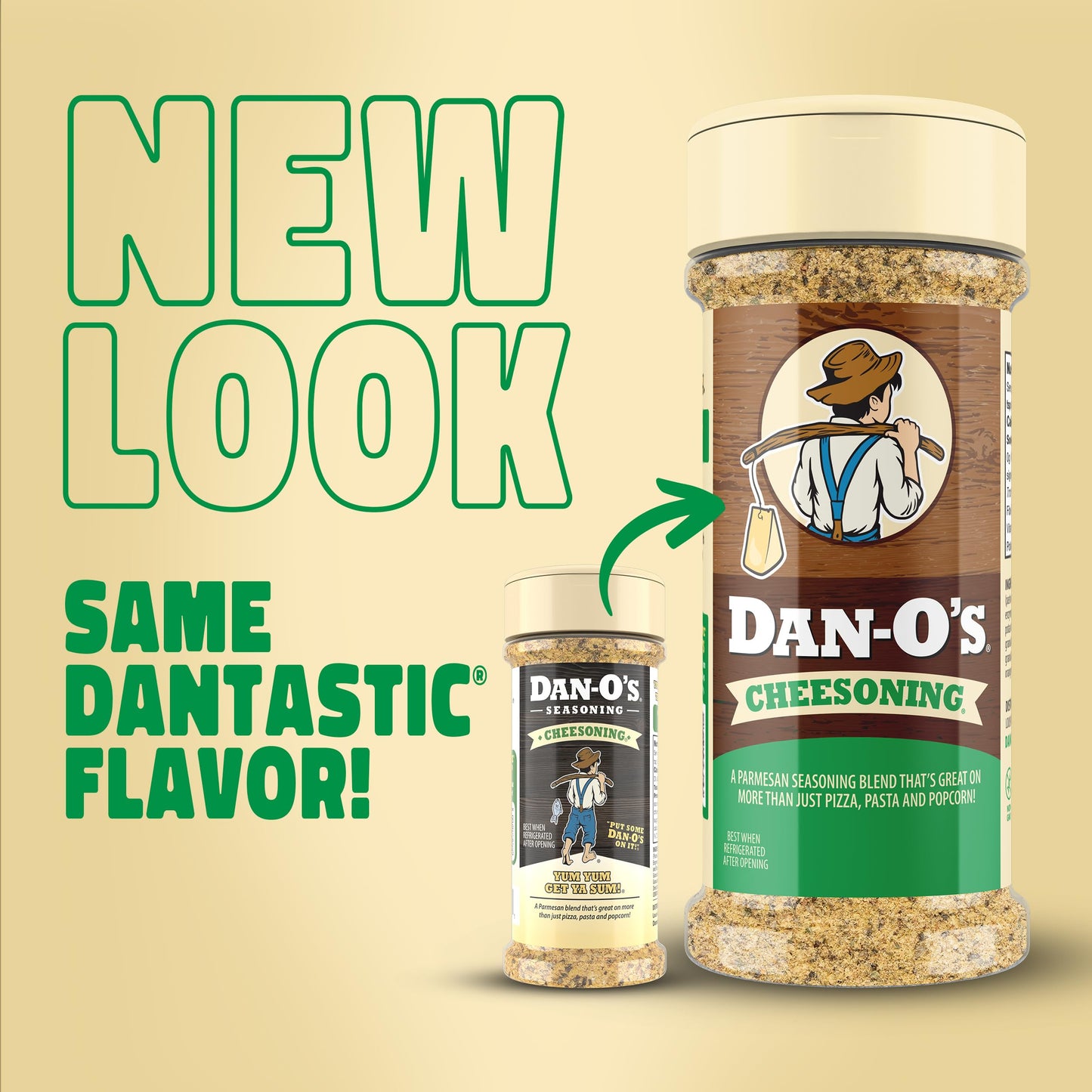 Dan-O's Cheesoning Seasoning, 7.6 oz Bottle, All Purpose Seasoning for Pizza, Popcorn, Chicken, Bread and More, Sugar Free, Zero Calorie, Parmesan