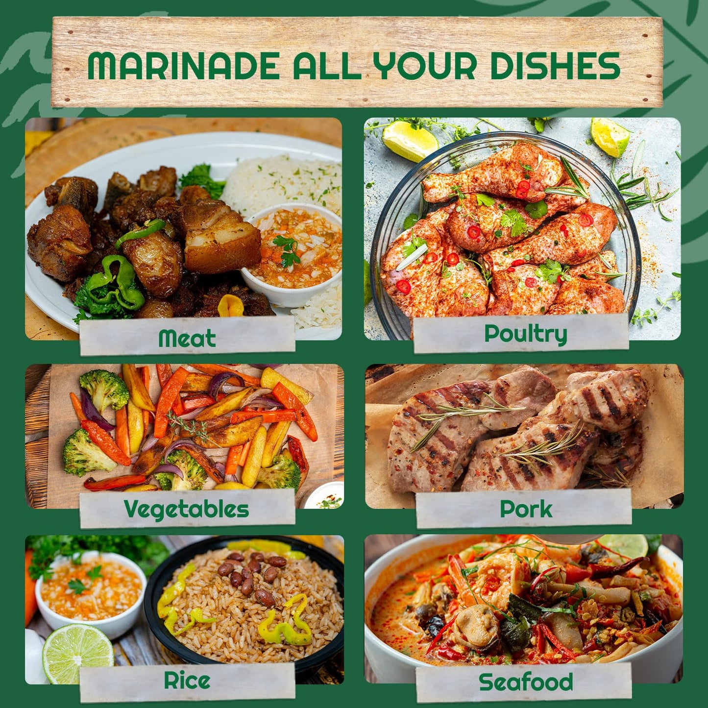 Chef Creole Epice Marinade - Spicy & Flavorful Creole Seasoning with Garlic, Green Peppers, Onions & Scallions - Vegan & Non-GMO Marinades for Meats