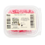 Pink Chocolate Curls Topping, OliveNation Pink Chocolate Curls for Cake Decorating, Elegant Edible Decoration - 1 lb