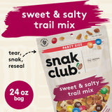 Snak Club Sweet and Salty Trail Mix with Peanuts, Butter Toffee Peanuts, M&M'S Chocolate Candies, Toasted Corn, Honey Sesame Sticks, and Almonds