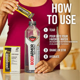 BODYARMOR Flash I.V. Electrolyte Packets, Tropical Punch, Zero Sugar Drink Mix, Single Serve Packs, Coconut Water Powder, Hydration for Workout