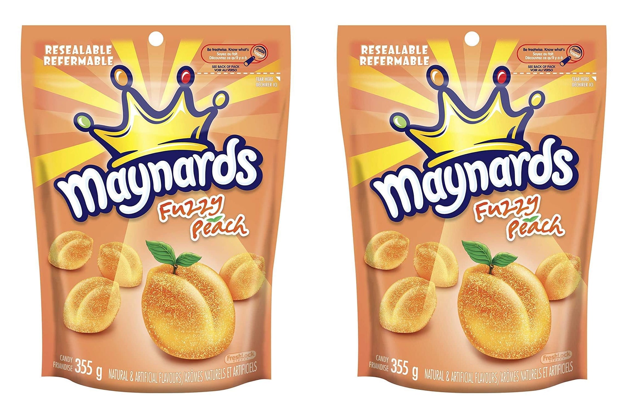Maynards Fuzzy Peach 355g (12.5oz) Pack of 2