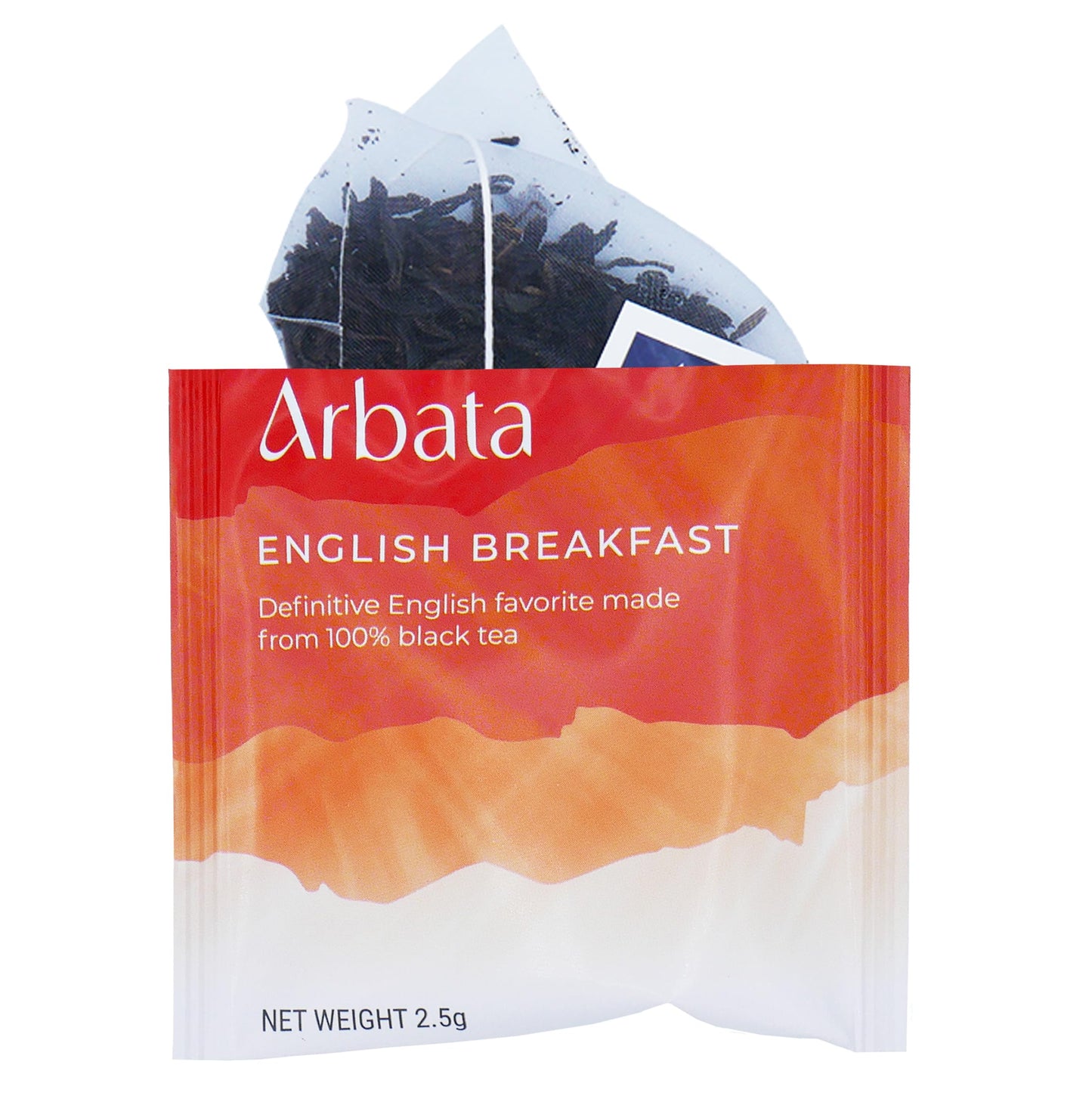 Arbata English Breakfast Tea, 12 Pyramid Tea Bags - Artisanal High Caffeine Black Tea, Naturally Flavored Robust & Smooth Classic British Tea Sachets