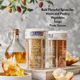 DeLallo Italian Dipping Spices Variety Seasoning Shaker, 4 Ounce Container, with Garlic, Pepper & Tomato, Sun-Dried Tomato, Rosemary & Garlic, Roasted