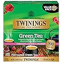 Twinings Green Tea with Pomegranate, Raspberry, & Strawberry Individually Wrapped Bags, 100 Count (Pack of 1), Caffeinated, Enjoy Hot or Iced, 100