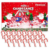 Christmas Mini Candy Canes - Red & White Peppermint Individually Wrapped for Holiday Indulgence - Bulk Christmas Candy for Kids & Adults - Holiday