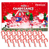 Christmas Mini Candy Canes - Red & White Peppermint Individually Wrapped for Holiday Indulgence - Bulk Christmas Candy for Kids & Adults - Holiday