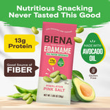 Biena Edamame Beans Snack High Protein Snacks - Healthy Office Snacks For Adults and Kids, 13g of Protein, 130 Low Calorie, Crunchy Edamame, Vegan