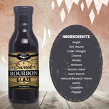Newport Jerky Company Sweet Bourbon Glaze & Dipping Sauce (Fat Free & All Natural) - Bourbon Infused Sauce | Bourbon Sauce for Glazes, Marinades