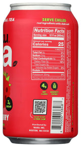 Waku, Tea Prebiotic Herbal Raspberry, 12 Fl Oz