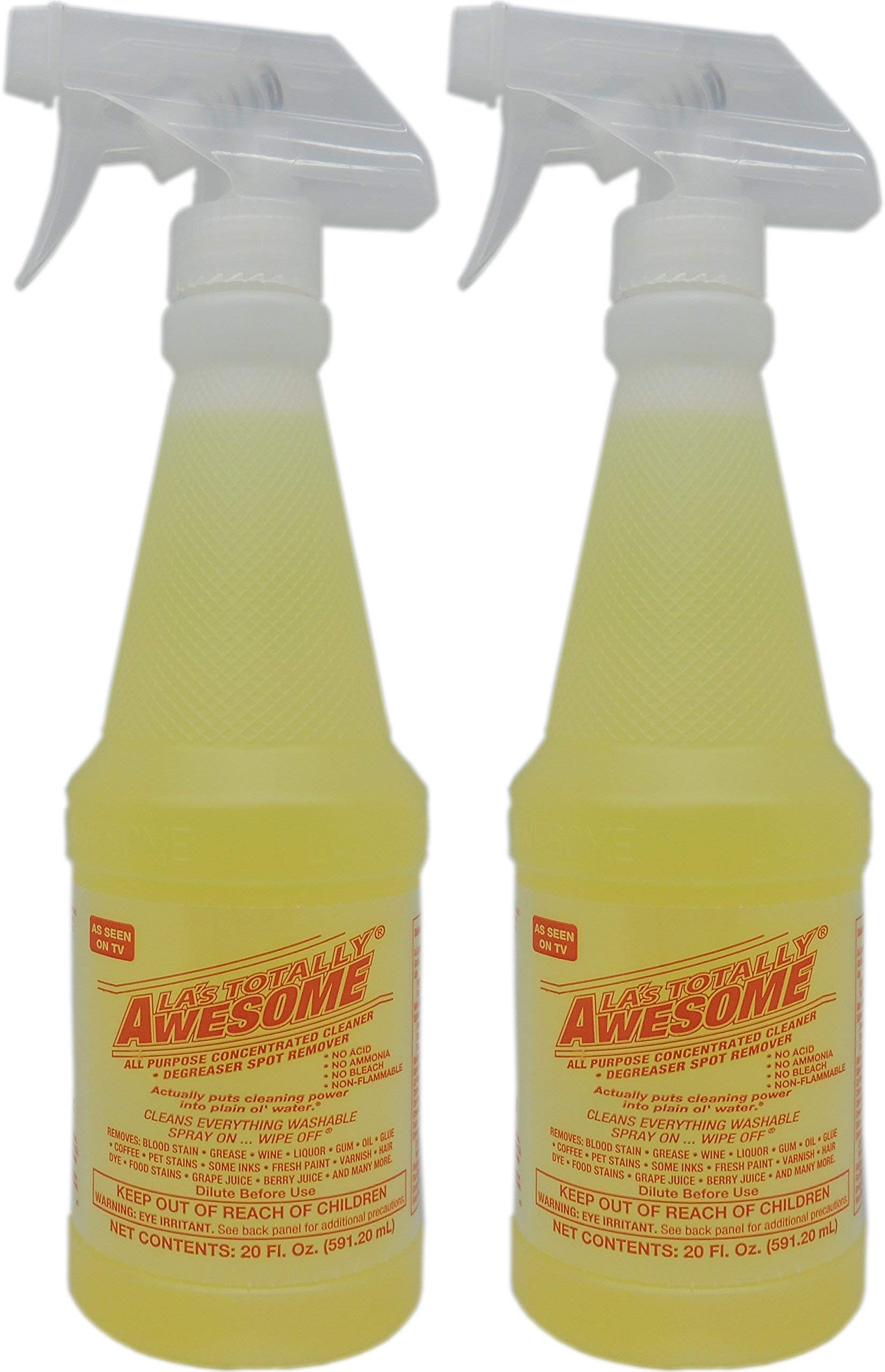 2 pack La's Totally Awesome All Purpose Cleaner, Degreaser & Spot Remover 2 bottles total of 40 Oz