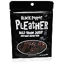 Black Pepper Vegan Jerky - Bold, Traditional Extra Tough Texture - Hand Made