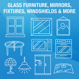 MiracleWipes for Glass, Disposable and Streak Free Cleaning Wipes for Mirrors, Windows, Kitchen, Home, and Auto- (60 Count (Pack of 1))