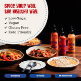 Racha Organics Medium Heat Sriracha Hot Sauce - USDA Organic Sriracha Sauce Made with Estate-Grown Thai Chili Peppers - Low-Sugar, Non-GMO, Gluten