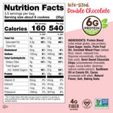 Lenny & Larry's The Complete Crunchy Cookie, Double Chocolate, 6g Plant Protein, Vegan, Non-GMO, 4.25 Ounce Pouch (Pack of 6)
