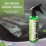 HydroSilex Glass Cleaner (16oz) | Recharge Your Glass & Windows | Streak Free Performance | SIO2 Infused Ceramic Formula | Safe On Tinted Glass |