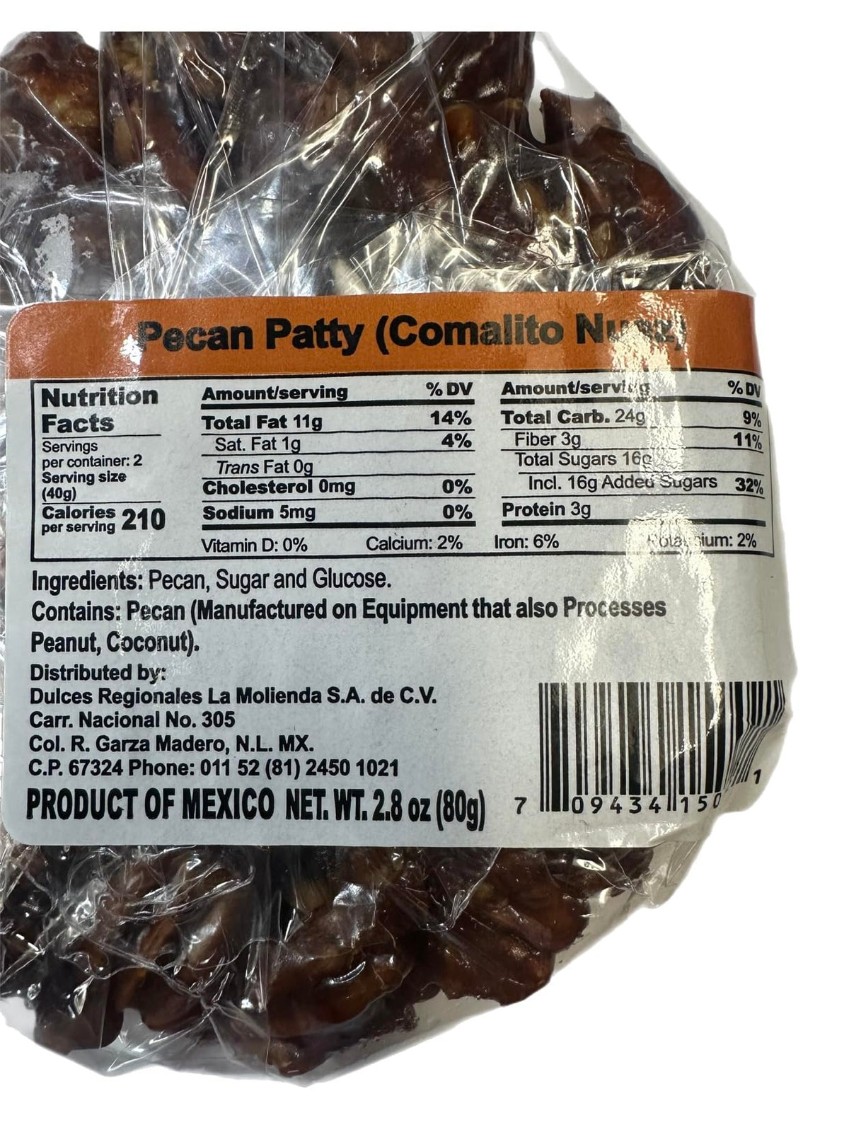 pecan patty | comalitos de nuez | mexican pecan candy | pack of 3