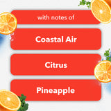 Glade PlugIns Refills Air Freshener Starter Kit, Scented Oil for Home and Bathroom, Coastal Sunshine Citrus, 0.67 Fl Oz, 1 Warmer + 1 Refill