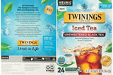 Twinings Iced Tea Unsweetened Black Tea K-Cup Pods for Keurig, Caffeinated, Refreshing, Smooth, Black Tea, 24 Count (Pack of 4)