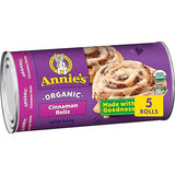 Annie's Organic Cinnamon Rolls with Icing, Refrigerated Dough, 5 Rolls, 17.5 oz