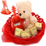 Valentine Gifts - Valentine Chocolates Ghasitaram Gifts - Teddy with Chocolates