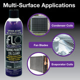 iFLO® iFLOBiotic Foaming Probiotic Coil Cleaner, No-Rinse A/C Cleaner Foam Spray for HVAC Evaporator & Condenser Units, Concentrated Coil Spray
