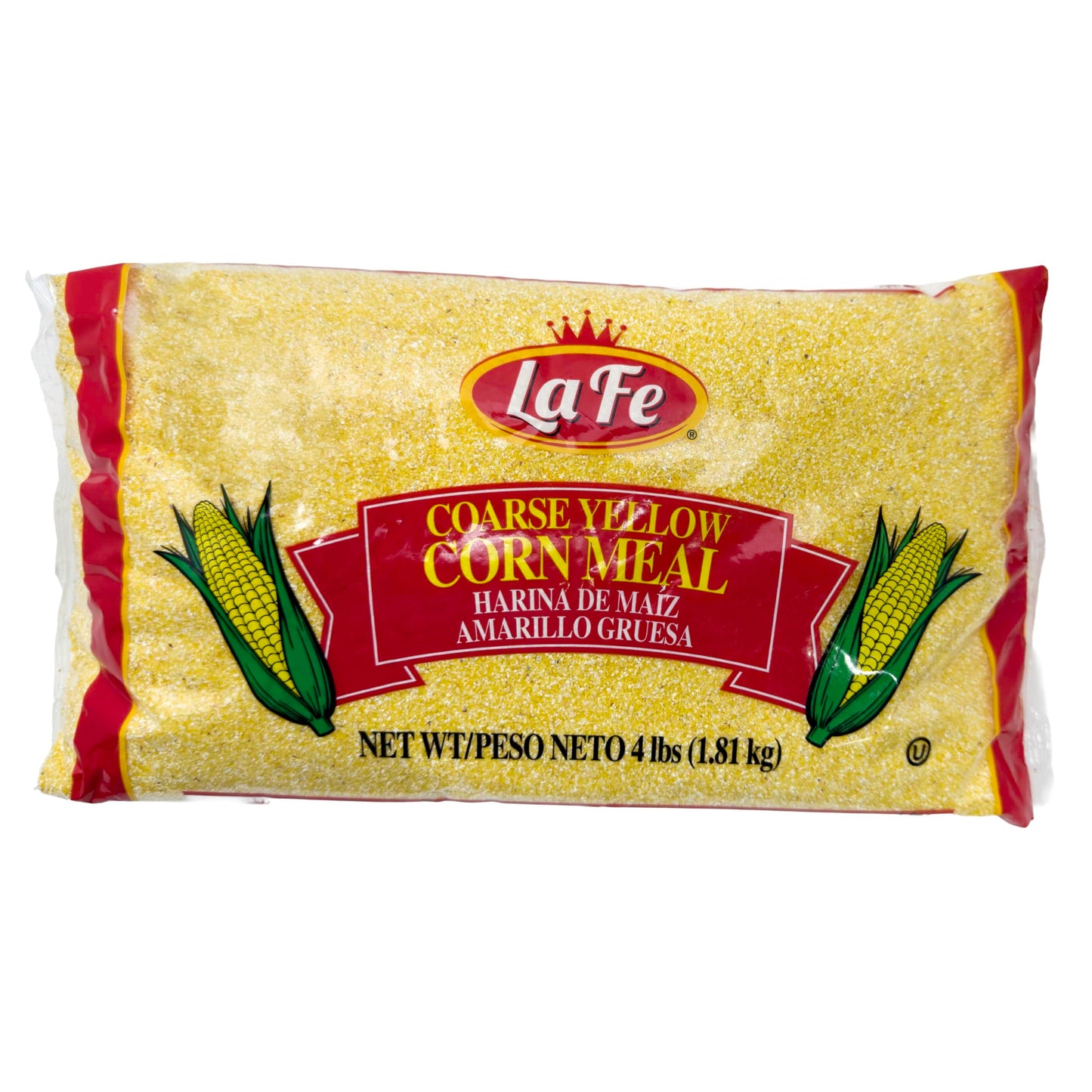 La Fe Coarse Yellow Corn Meal 4lbs - Harina De Maiz Amarillo Gruesa