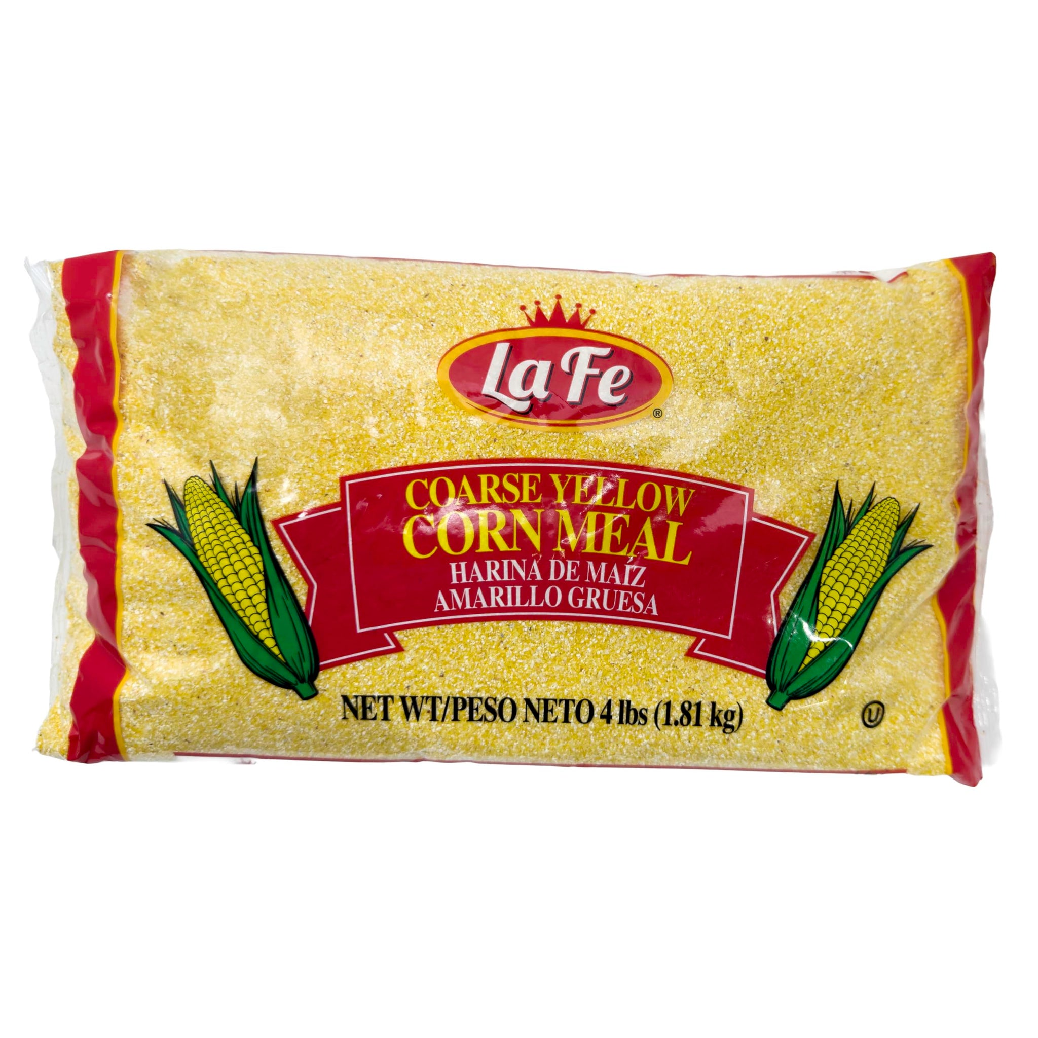 La Fe Coarse Yellow Corn Meal 4lbs - Harina De Maiz Amarillo Gruesa