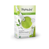 Mighty Leaf Tea, Organic Matcha Green Tea Singles - 1 Box of 12 Single Serve Packets, 100% Japanese Matcha, Unsweetened